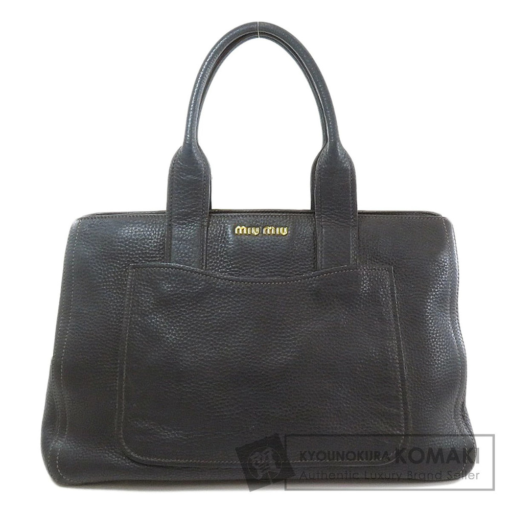 Miu MIu Motif Tote Bag Leather